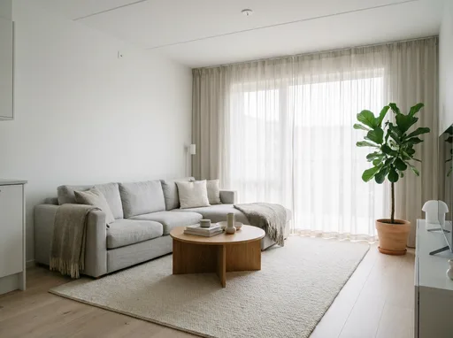 Nano Banana Pro: Scandinavian living room