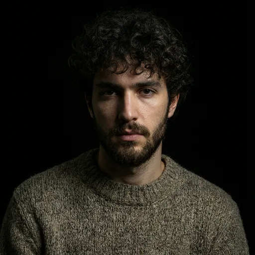 Qwen Image 3: Rembrandt-lit dramatic portrait