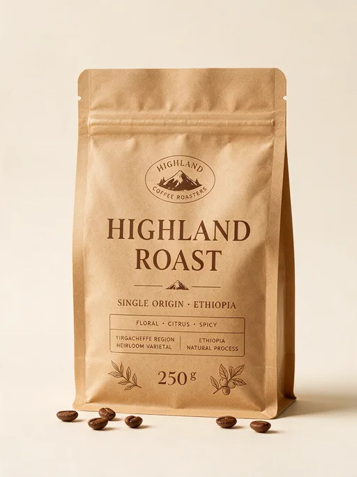 Seedream 5.0 Pro: product-photo-coffee-bag-label