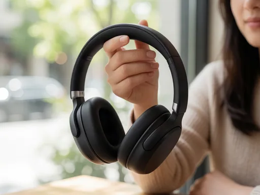 Krea 2 Turbo: product-photo-headphones-hand